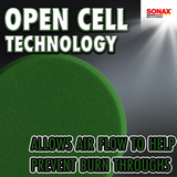 SONAX 6.5" Green Polishing Pad (Medium) - (Case of 10) - SON-04987410