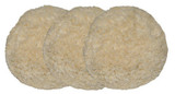 Lake Country Mfg 6.5 in Hook And Loop DuroWool 100 Percent Twisted Wool Cutting Pad 3 pack