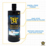 Marine 31 Captains One-Step Compound And Polish 32 oz
