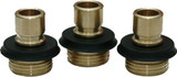 PBMG Brass Male Quick Connects 3 Pack