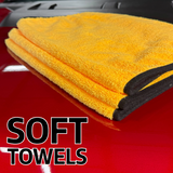 Cobra 6 Pack Gold Plush Microfiber Towel 16 x 24 Inch