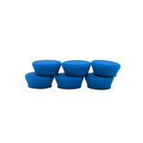 Lake Country Mfg Lake Country 1.5 in SDO Blue Heavy Polishing Pad 6-pack