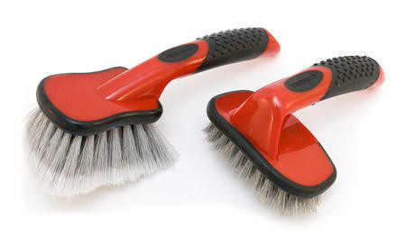 Mothers Wheel Brush makes cleaning your wheels more comfortable with a
