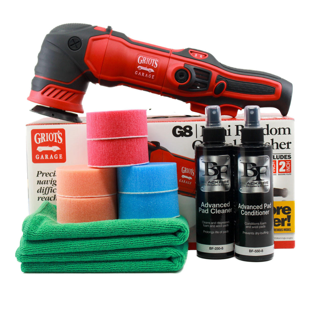 Griot's G8 Mini Random Orbital Polisher, 3 Inch Polisher, 3 inch Dual