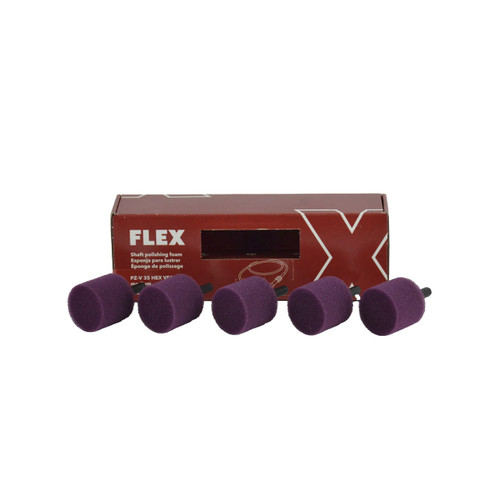 FLEX Flexible shaft Accessory 5pc Set Cylinder Violet