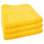 Cobra Mellow Yellow 360 Silk Edge Microfiber Towel 16 x 16 Inch - 3 Pack