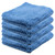 Speed Master Cloud 9 Microfiber Buffing Towel - Blue 16 x 16 Inch - 4 Pack