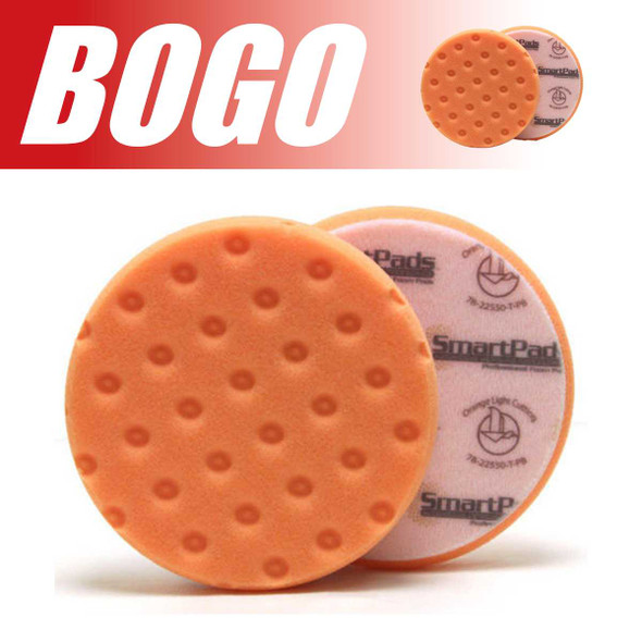 Orange Light Cutting CCS Smart Pads DA 5.5 Inch Foam Pad