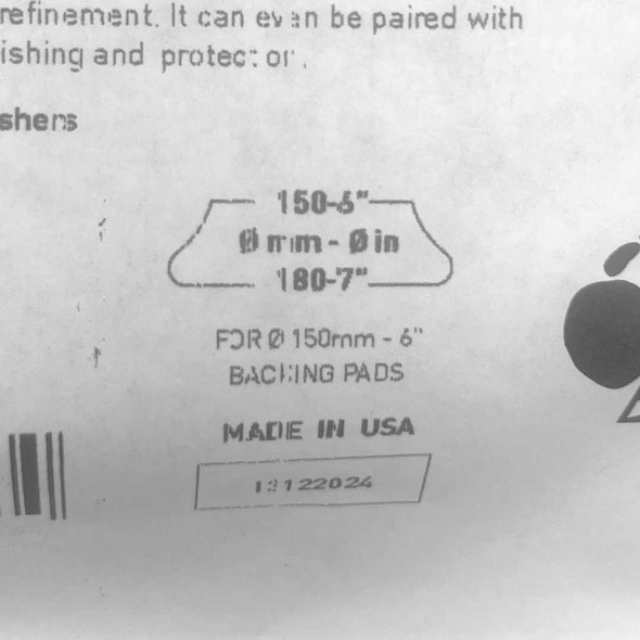 RUPES DA Yellow Fine Foam Pad - 7 Inch