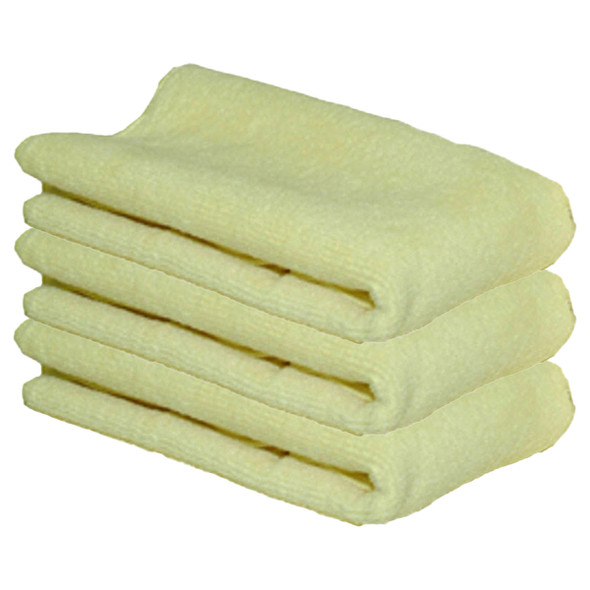Cobra Yellow All Purpose Microfiber Towels 16 x 16 Inch - 3 Pack