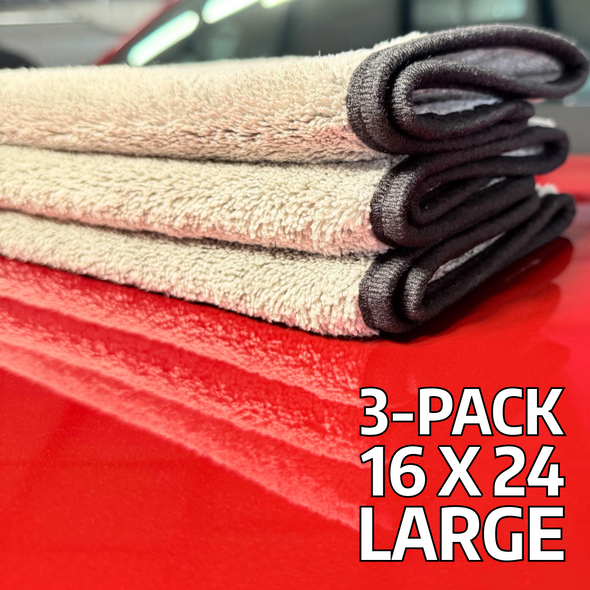 Cobra Supreme 530 Large Microfiber Towel 16 x 24 Inch - 3 Pack