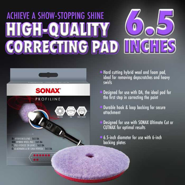 SONAX Hybrid Wool Pad 165