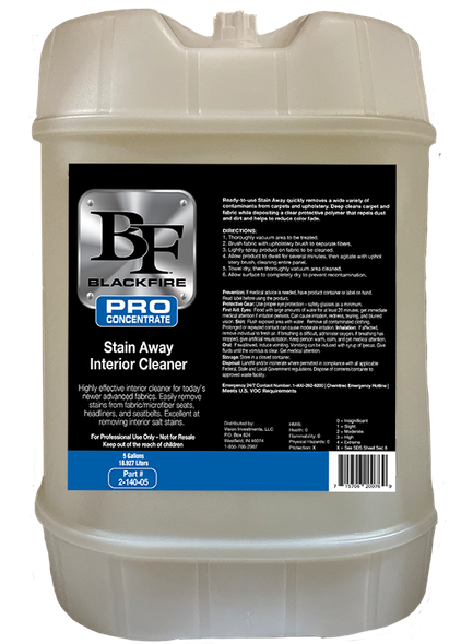 STAIN AWAY INTERIOR CLEANER 5 GAL