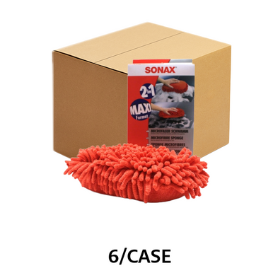 SONAX Microfiber Car Wash Sponge (Case of 6) - SON-428100