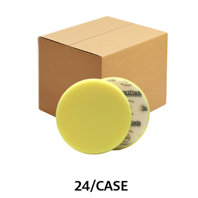 Lake Country Flat Foam Pads 5.5 Inch Yellow (Case of 24) - LC-76-52550