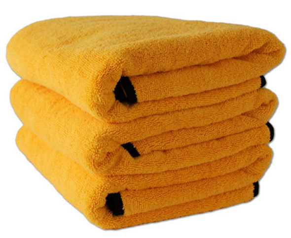 Cobra Microfiber Cobra 3 Pack Gold Plush Microfiber Towels - 16 x 24 in