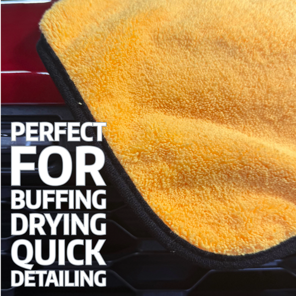 Cobra 3 Pack Gold Plush Microfiber Towels 16 x 24 Inch