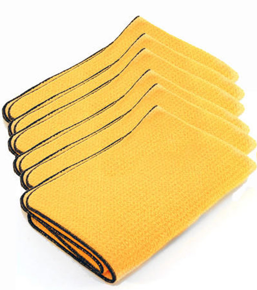 Cobra Microfiber 6 Pack Cobra Guzzler HD Waffle Weave Drying Towels - 16 x 24 in