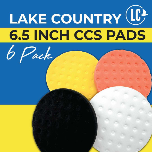 Lake Country 6.5 Inch CCS Pads 6 Pack - Your Choice