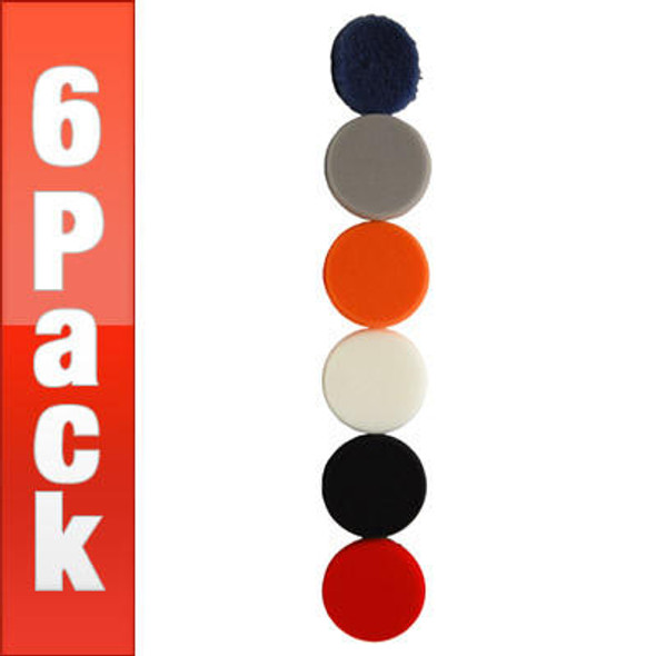 Lake Country Mfg 3.5 in Lake Country Force Hybrid Foam Pads 6 Pack - Your Choice