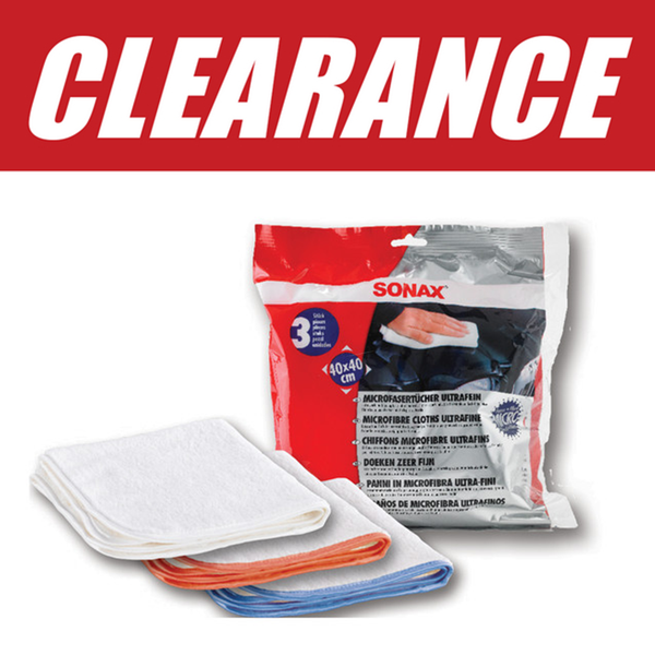 SONAX Ultrafine Microfiber Cloths 16 x 16 Inch