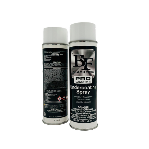 BLACKFIRE Rubberized Undercoating Spray - 2 Pack