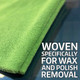 Cobra 12 Pack Forrest Green Edgeless Microfiber Polishing Cloths 16 x 16 Inch