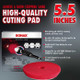 SONAX Red Dual Action Hard Cutting Pad - 5.5 Inch