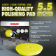 SONAX Yellow Dual Action Polishing Pad - 5.5 Inch SONAX Yellow Dual Action Polishing Pad - 5.5 Inch