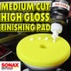 SONAX Yellow Dual Action Polishing Pad - 6.5 Inch