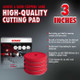 SONAX 3 Inch Red Foam Cutting Pad 4 pack