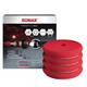 SONAX 3 Inch Red Foam Cutting Pad 4 pack