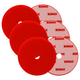 SONAX Red Dual Action Hard Cutting Pad - 5.5 Inch (Case of 6) - SON-493400