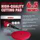 SONAX Red Cutting Pad 165mm - 6.5 Inch FACTS