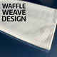 Cobra 6 Pack Waffle Weave Microfiber Glass Towels 16 x 27 Inch