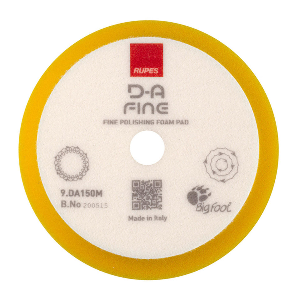 Rupes 7 Inch White Finishing Foam Pad For Polishers - Paint Correction Final Step Pad (180mm, For LHR 21ES)