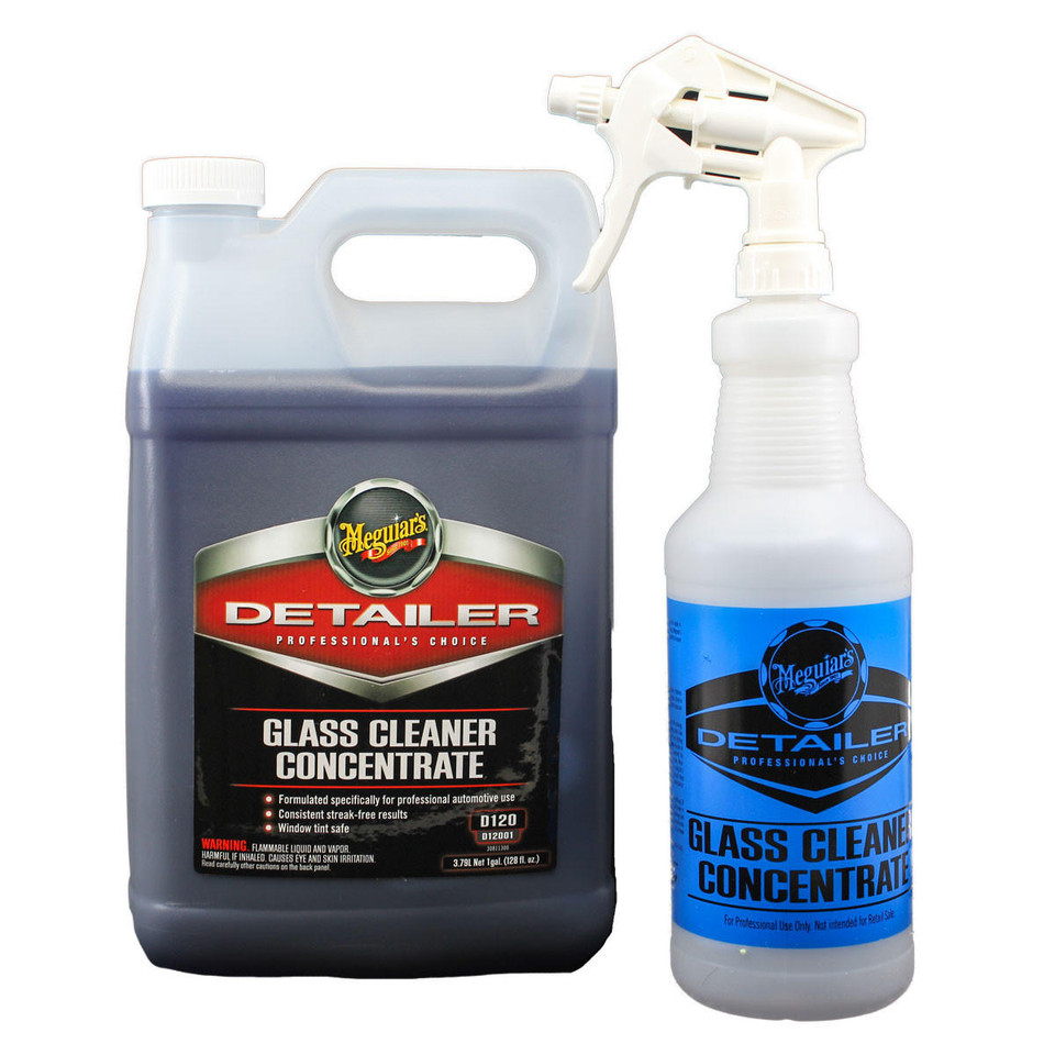 Meguiars Glass Cleaner Concentrate, 1 Gallon, dilutes to make an