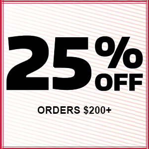 25% off orders over $200