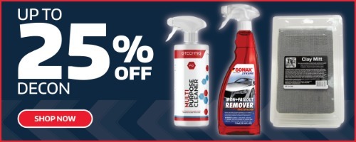 Up to 25% off Decon. and Wheels