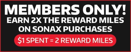2x Reward Miles on SONAX