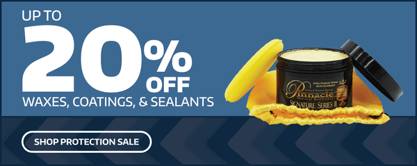 20% off waxes, coatings and sealants