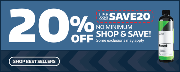 Up to 25% Off Select Car Detailing Products