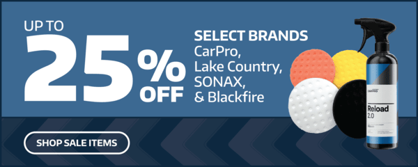 Up to 25% Off Select Car Detailing Brands