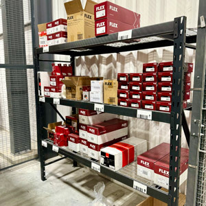 FLEX Boxes on New Shelf