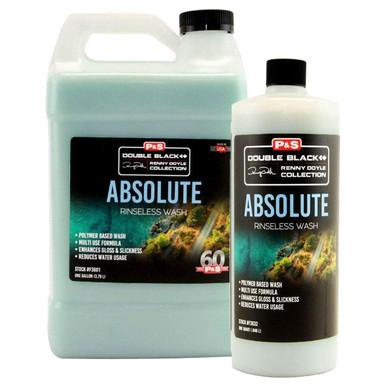 P&S Absolute Rinseless Wash 948ml + The rag Company Ultra Black Sponge Kit