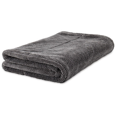 Thick Edgeless Microfiber Towel, Gray