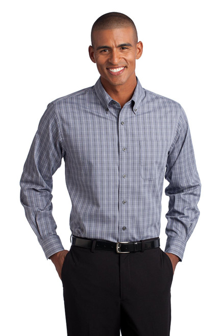 Port Authority® Tall Tattersall Easy Care Shirt. TLS642
