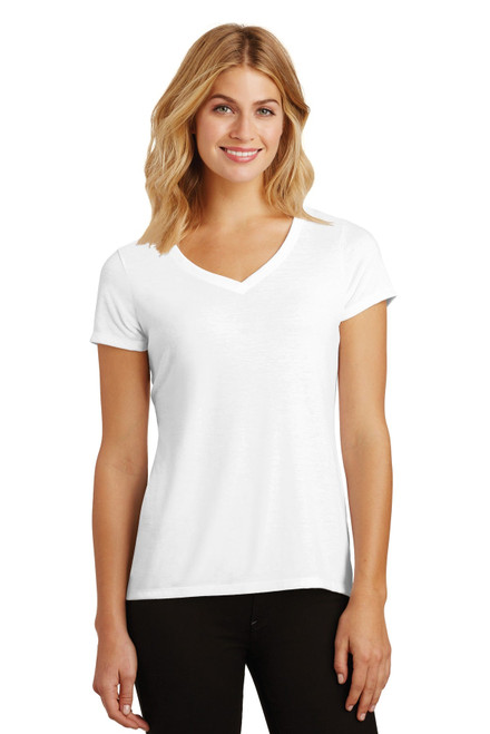 District® Women's Perfect Tri® V-Neck Tee. DM1350L