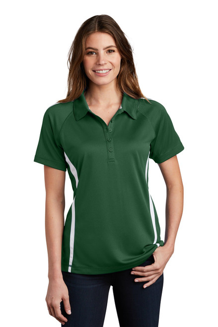 Sport-Tek® Ladies PosiCharge® Micro-Mesh Colorblock Polo. LST685