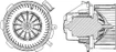 Mercedes 0008356007 Blower Motor